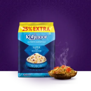 Kohinoor Super Value Authentic Basmati Rice (25% Extra)